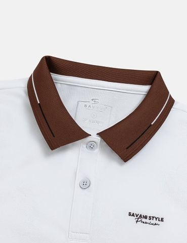 Áo polo nữ hình thêu trước ngực