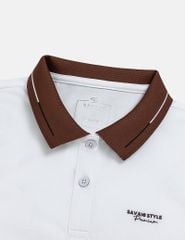Áo polo nữ hình thêu trước ngực