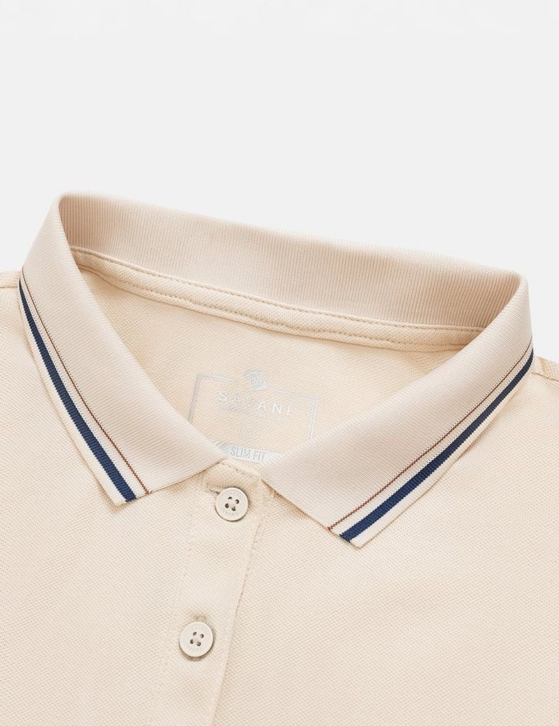 Áo polo ngắn tay nữ ngực thêu logo