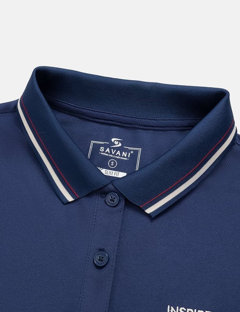 Áo polo ngắn tay nữ ngực thêu logo