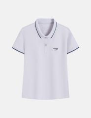 Áo polo ngắn tay nữ ngực thêu logo