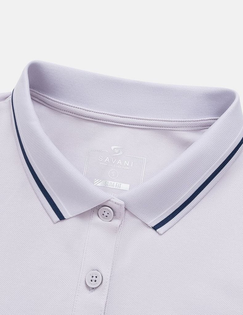 Áo polo ngắn tay nữ ngực thêu logo