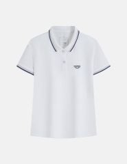 Áo polo ngắn tay nữ ngực thêu logo