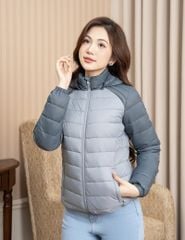 Áo phao nữ siêu nhẹ phối khác màu