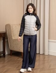 Áo phao nữ siêu nhẹ phối khác màu