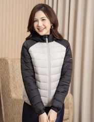 Áo phao nữ siêu nhẹ phối khác màu