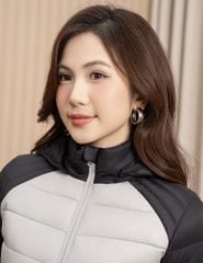 Áo phao nữ siêu nhẹ phối khác màu