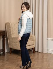 Áo phao nữ siêu nhẹ phối khác màu