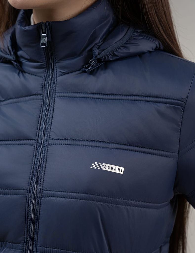 Áo phao nữ siêu nhẹ hình in trước ngực