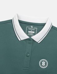 Áo polo ngắn tay nữ hình in trước ngực