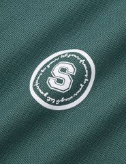 Áo polo ngắn tay nữ hình in trước ngực