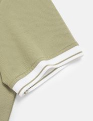 Áo polo ngắn tay nữ hình in trước ngực