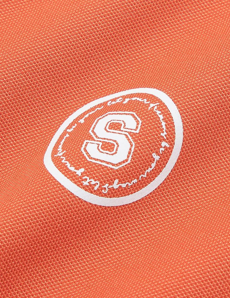 Áo polo ngắn tay nữ hình in trước ngực