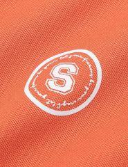 Áo polo ngắn tay nữ hình in trước ngực