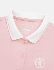 Áo polo ngắn tay nữ hình in trước ngực