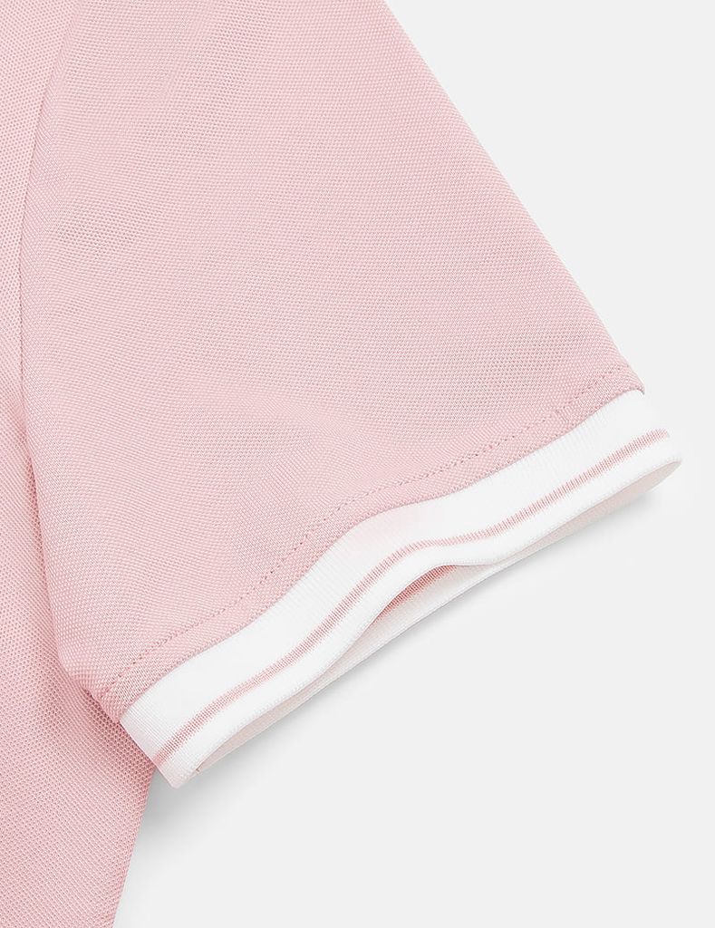 Áo polo ngắn tay nữ hình in trước ngực