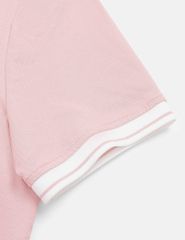 Áo polo ngắn tay nữ hình in trước ngực