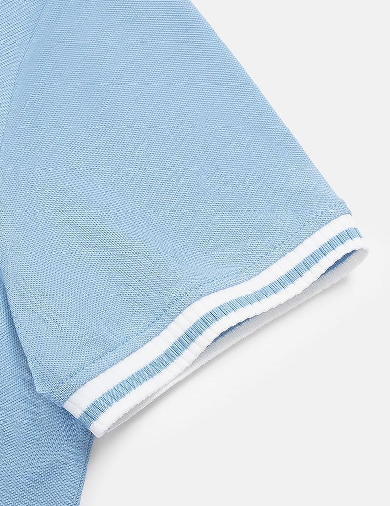 Áo polo ngắn tay nữ hình in trước ngực