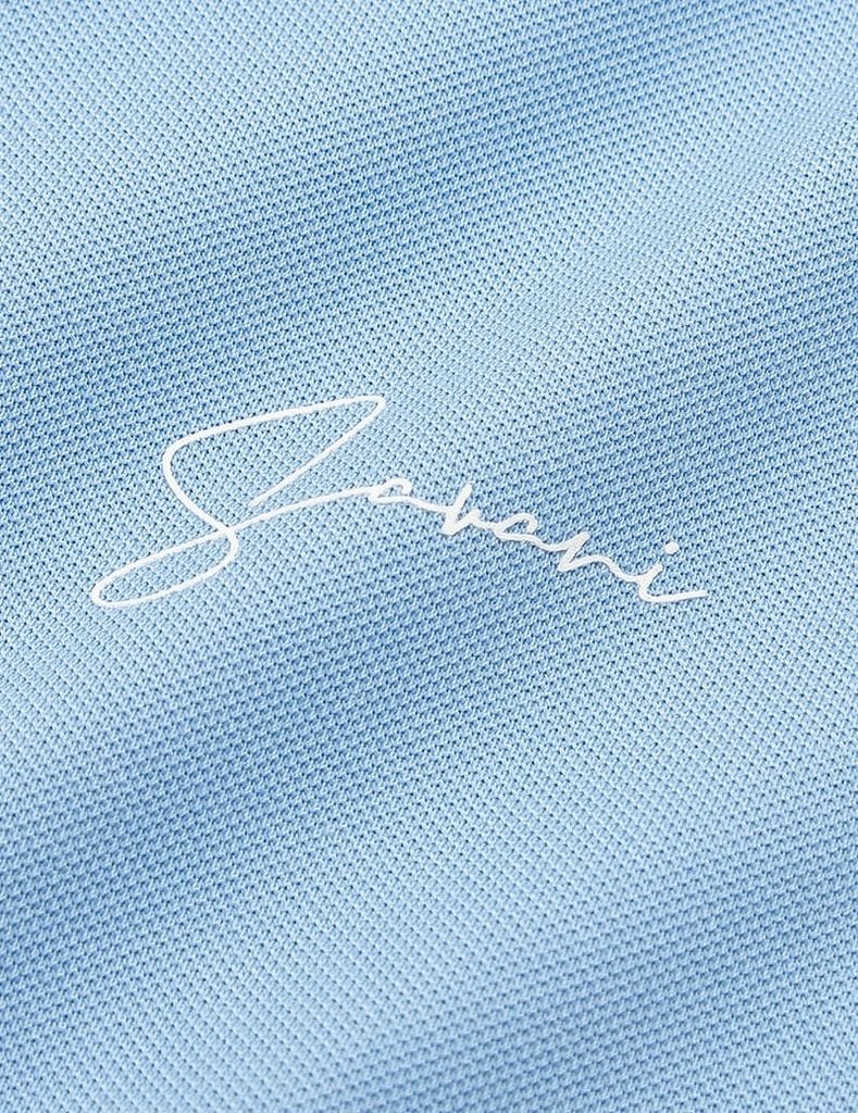 Áo polo ngắn tay nữ hình in trước ngực