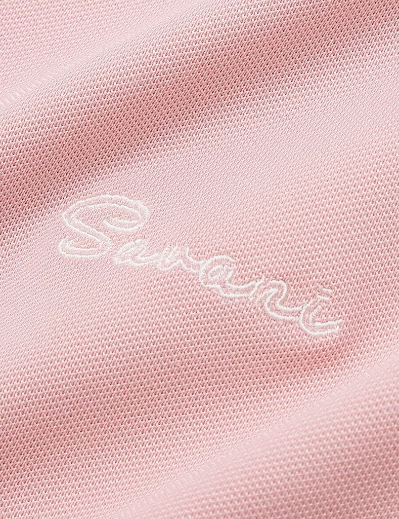 Áo polo ngắn tay nữ cổ sen thêu logo trước ngực