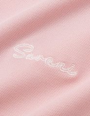 Áo polo ngắn tay nữ cổ sen thêu logo trước ngực