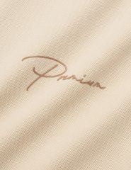 Áo thun ngắn tay có cổ nữ hình in trước ngực