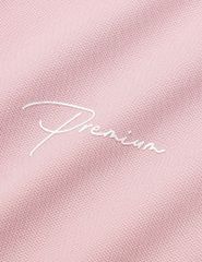 Áo thun ngắn tay có cổ nữ hình in trước ngực