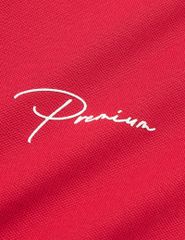 Áo thun ngắn tay có cổ nữ hình in trước ngực