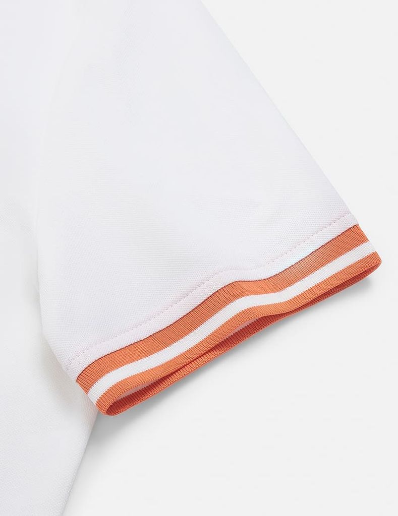 Áo thun ngắn tay có cổ nữ hình in trước ngực