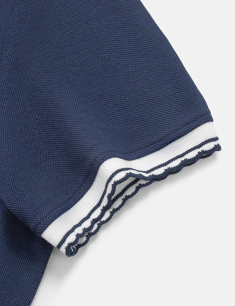 Áo polo ngắn tay nữ dáng croptop hình in trước ngực