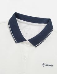 Áo polo ngắn tay nữ dáng croptop hình in trước ngực