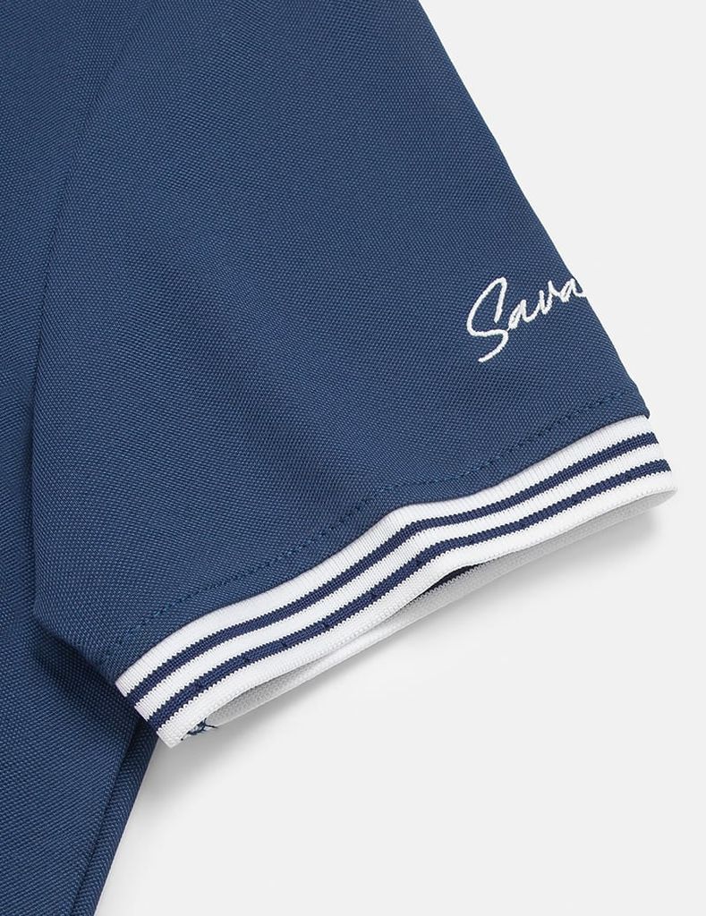 Áo polo ngắn tay nữ thêu logo tay