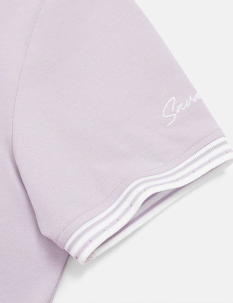 Áo polo ngắn tay nữ thêu logo tay