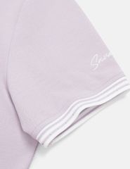 Áo polo ngắn tay nữ thêu logo tay