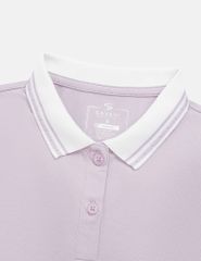 Áo polo ngắn tay nữ thêu logo tay