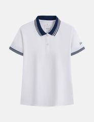 Áo polo ngắn tay nữ thêu logo tay