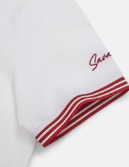 Áo polo ngắn tay nữ thêu logo tay