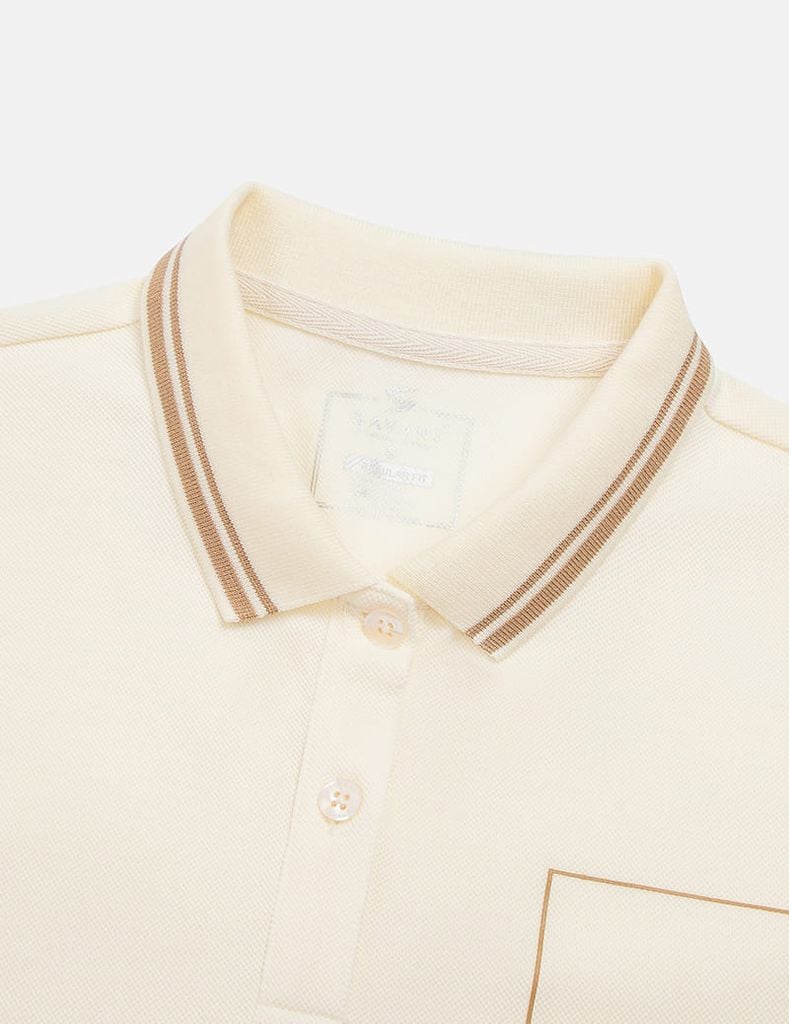 Áo polo croptop nữ hình in trước ngực