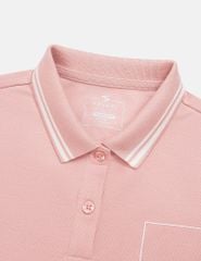 Áo polo croptop nữ hình in trước ngực