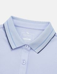 Áo polo nữ ngắn tay hình in trước ngực