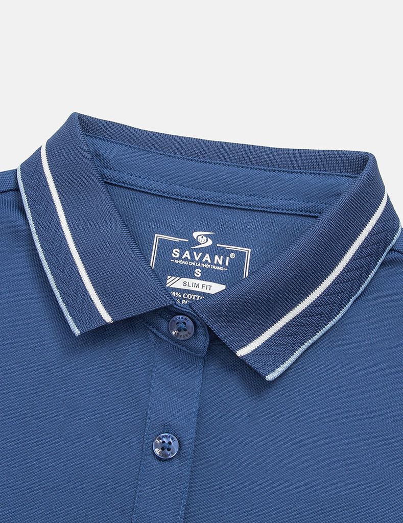 Áo polo nữ ngắn tay hình in trước ngực