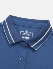 Áo polo nữ ngắn tay hình in trước ngực