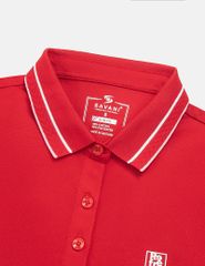 Áo polo nữ ngắn tay hình in trước ngực