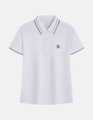 Áo polo nữ ngắn tay hình in trước ngực