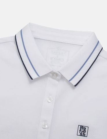 Áo polo nữ ngắn tay hình in trước ngực