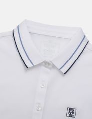 Áo polo nữ ngắn tay hình in trước ngực