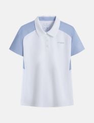 Áo polo ngắn tay thể thao nữ in logo trước ngực