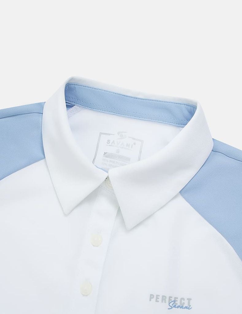 Áo polo ngắn tay thể thao nữ in logo trước ngực