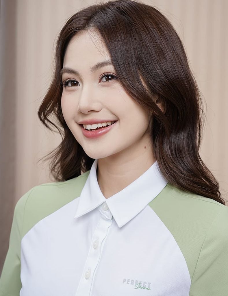 Áo polo ngắn tay thể thao nữ in logo trước ngực