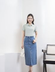 Chân váy jean nữ WVD002K4